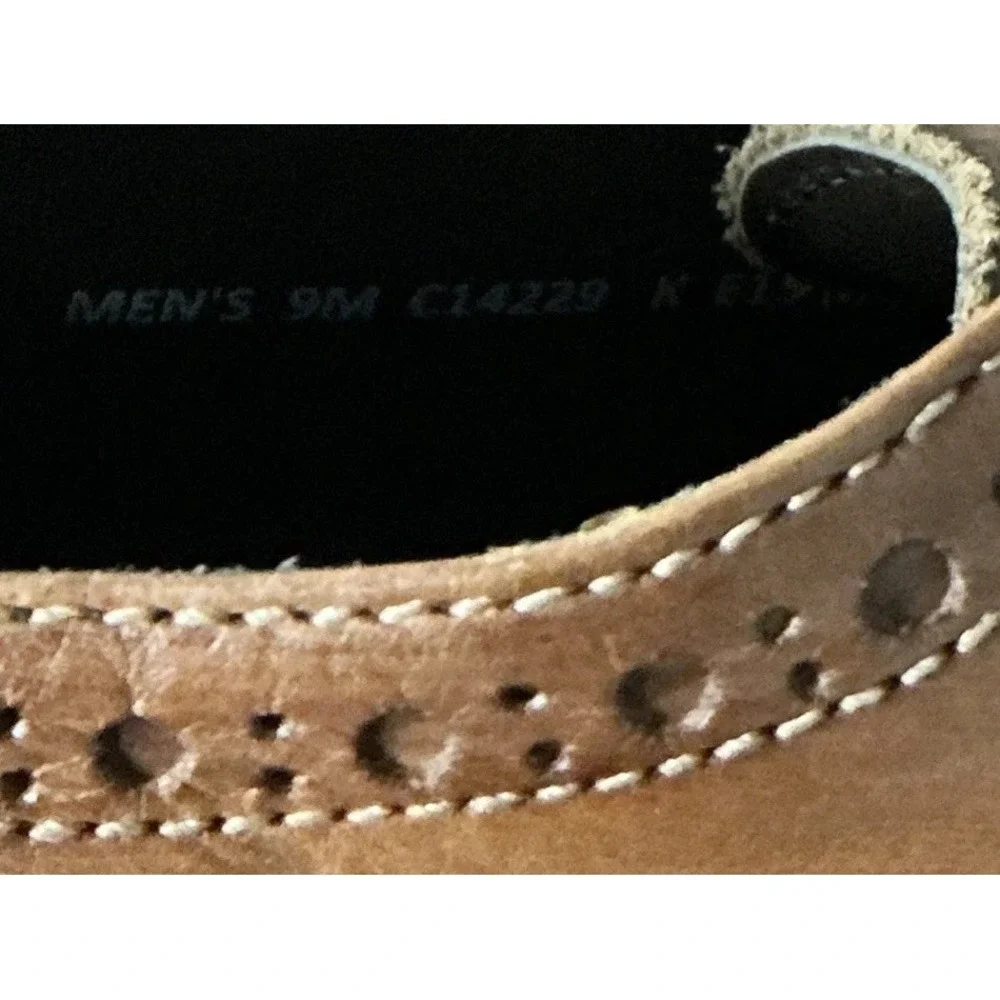 Cole Haan Wing Tip Oxford Dress Shoes Cognac Brown‎ Leather Sz 9